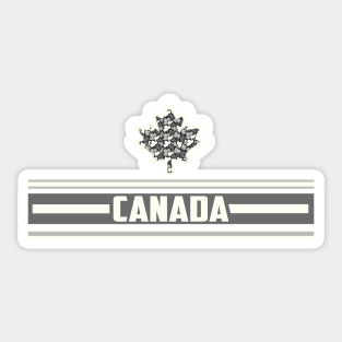 Maple Leaf Canada - Smokey Mountain Grey Sticker